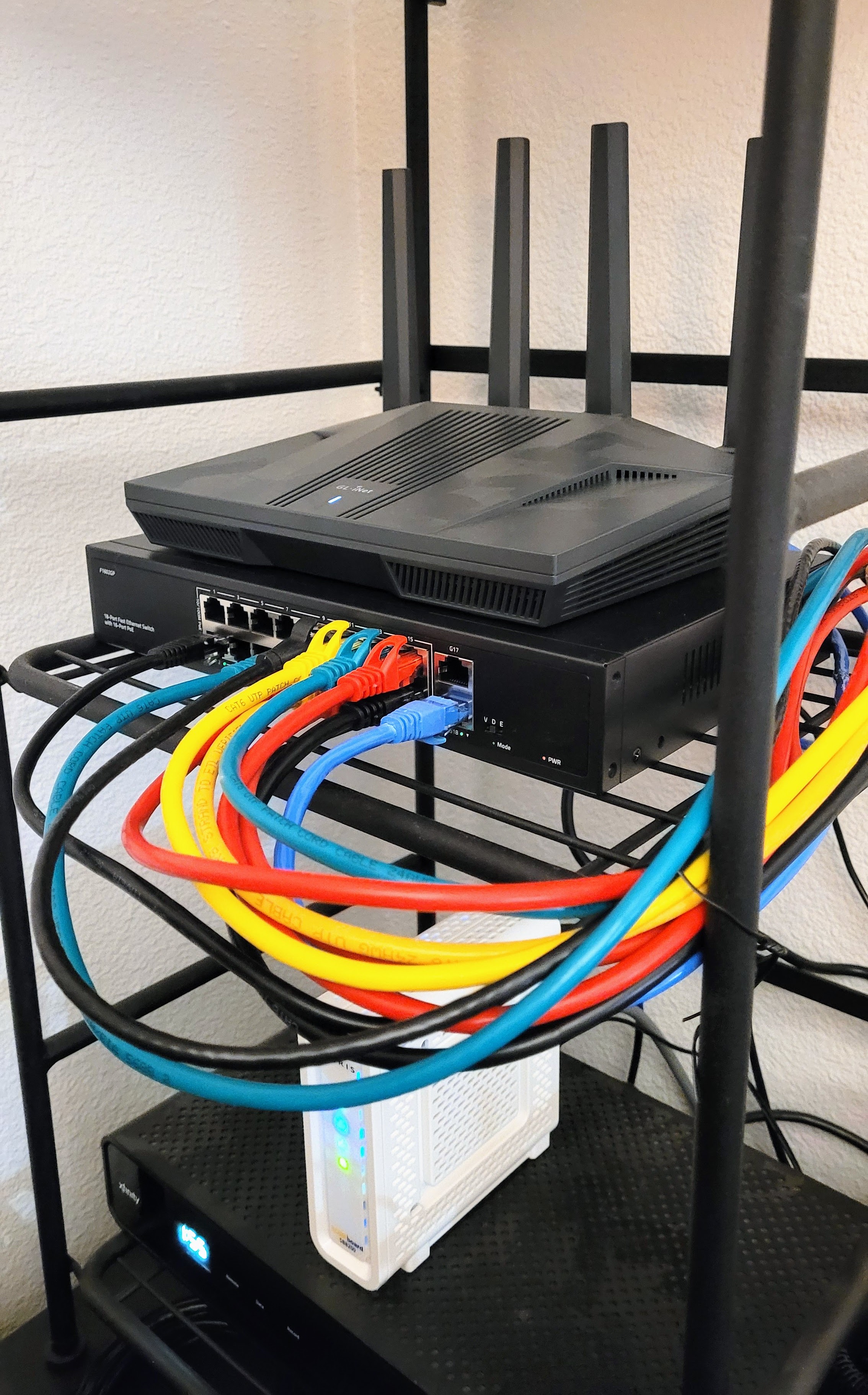 New 16-port PoE switch under Flint 2 router
